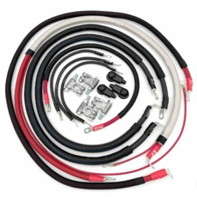 7.3 OBS Powerstroke 2/0GA Battery Cable Kit Straight Starter Lug Big7Kits